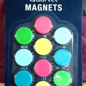 Quartet Multi Color Magnet Set 10 Magnets Per Pack